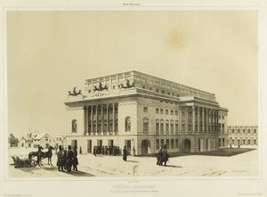 Das Alexandrinsky-Theater in Sankt Petersburg, um 1840
