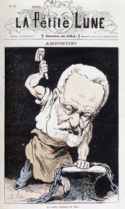 Amnestie! : Der alte Eisenbrecher (Karikatur Victor Hugo) - von Gill, in La Petite Lune