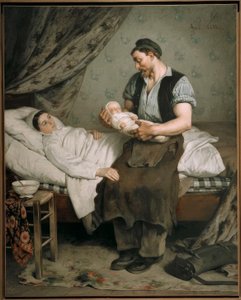Das Neugeborene von Andre Gill