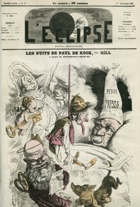 Paul de Kock (1793-1871) französischer populärer Schriftsteller. Titelbild in 