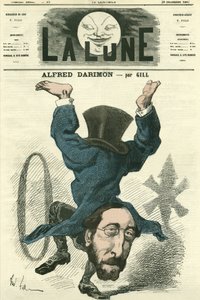 Porträt von Alfred Darimon (1819-1902), französischer Politiker. Karikatur von Gill, in „La Lune“, 28. Dezember von Andre Gill