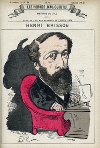 Porträt von Eugène Henri Brisson (1835-1912), französischer Anwalt, Journalist und Politiker. Karikatur von Gill, Paris von Andre Gill