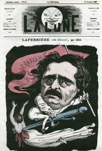 Porträt von Laferriere (1853-?), französischer Schauspieler in der Rolle von „Antony“. Karikatur von Gill, in „La Lune“, 13. Oktober von Andre Gill