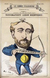 Porträt von Leon Bienvenu dit Touchatout (1835-1911), französischer Journalist und Autor von "L