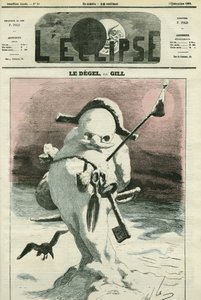 Der Degel, Evokation der politischen Situation der Regierung Napoleon III., "Frankreich will mehr Freiheit". Titelblatt in "L