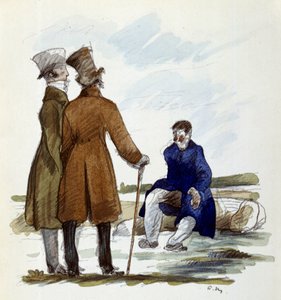 Illustration von Andre Mare für den Roman „Der Colonel Chabert“ von Honoré de Balzac