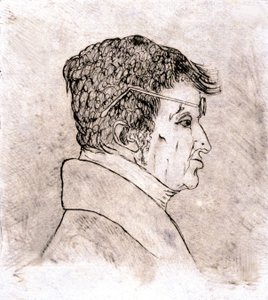 Andre Marie Ampere, Selbstporträt ca. 1805-1810 von Andre Marie Ampere