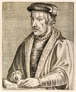 Heinrich Cornelius Agrippa, aus „Wahre Porträts“ von André Thévet, veröffentlicht 1584 von Andre Thevet