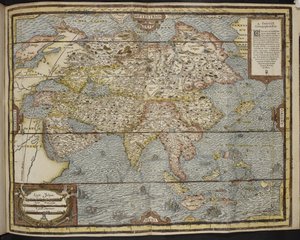 Karte von Asien, La Cosmographie Universelle d