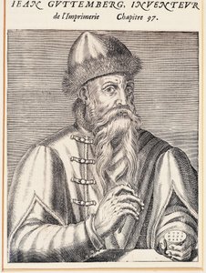 Porträt von Johann Gutenberg (Mainz, ca. 1394-1399-Mainz) von Andre Thevet