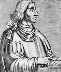Porträt von Philippes de Commines (ca. 1445-ca. 1512), Historiker und Diplomat, Gravur aus Les Vrais pourtraits et Vies des Hommes illustres von Andre Thevet