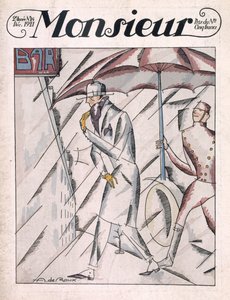 Mann im Regenmantel, Titelseite des Magazins 