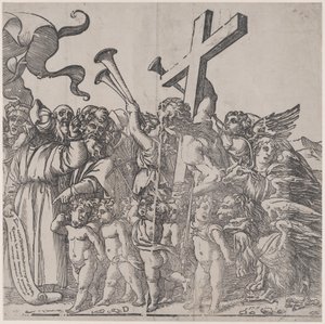 Abschnitt D: Engel, die Trompeten blasen usw., aus Der Triumph Christi, 1836