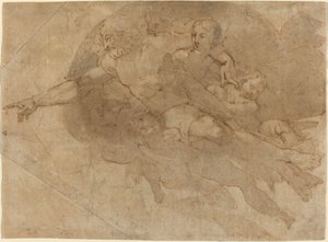 Gottvater in Herrlichkeit von Andrea Boscoli after Michelangelo
