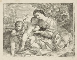 Heilige Familie mit dem jungen Johannes dem Täufer
