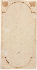 Fragment eines Bogens (Nachzeichnung von recto) (verso) von Andrea Locatelli