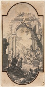 Triumphbogen und Figuren