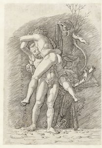 Herkules und Antäus von Andrea Mantegna (school of)