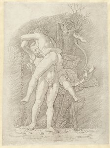Herkules und Antäus von Andrea Mantegna (school of)