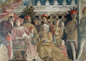 Gerichtswand, die zentrale Szene von Andrea Mantegna