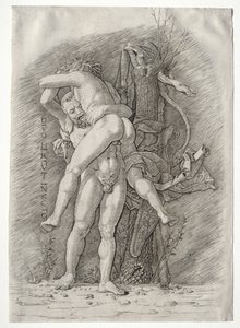Herkules und Antäus, 1400er Jahre