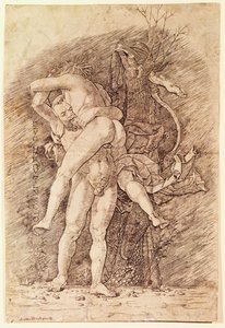 Herkules und Antäus von Andrea Mantegna
