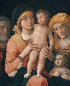 Madonna und Kind mit heiligen Josef, Elisabeth und Johannesknaben