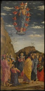 Die Himmelfahrt Trittico degli Uffizi Uffizi Triptychon, linkes Panel, ca. 1463-1464 von Andrea Mantegna