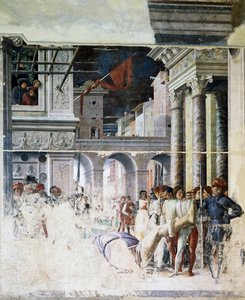 Transport des enthaupteten Körpers von St. Christophorus (Detail)