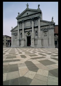 Fassade der Kirche, erbaut 1564-80, Fassade fertiggestellt 1607-11 von Andrea Palladio