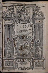 Seite des dritten von vier Bänden über Architektur von Andrea Palladio