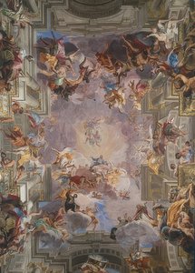 Der heilige Ignatius in der Glorie