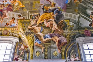 Europa (Detail) der Allegorien der Kontinente von Andrea Pozzo