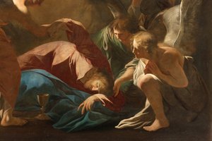 Mailand, Kirche San Francesco da Paola, Andrea Pozzo, Die Engel unterstützen Jesus im Garten Gethsemane von Andrea Pozzo