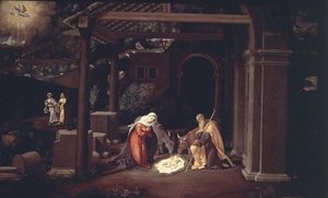 Die Geburt Christi und die Verkündigung an die Hirten