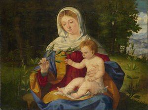 Die Jungfrau und das Kind mit einem Olivenspross, ca. 1515