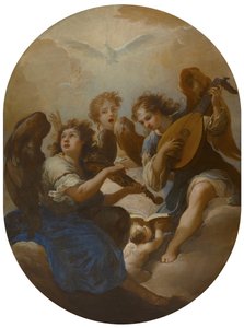 Drei musizierende Engel von Andrea Procaccini