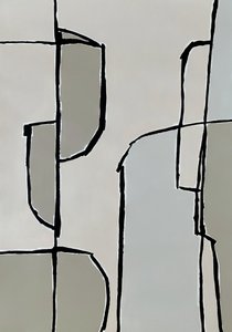 Neutrale abstrakte Formen von Andrea Reichhart