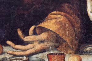 Abtei (Abdij van Tongerlo). Gemälde. Das letzte Abendmahl. 1506-1507. (Detail)