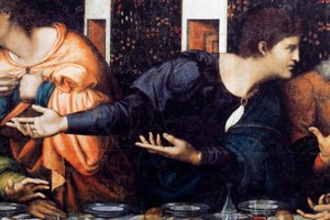 Abtei (Abdij van Tongerlo). Gemälde. Das letzte Abendmahl. 1506-1507. Detail
