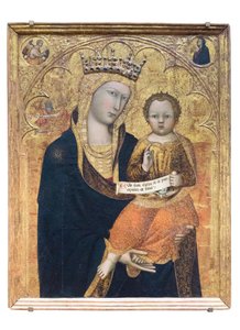 Madonna und Kind mit dem heiligen Lukas dem Evangelisten