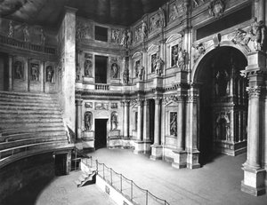 Innenraum des Theaters, erbaut 1580-85