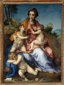 Charité Gemälde von Andrea del Sarto 1518 Paris von Andrea del Sarto