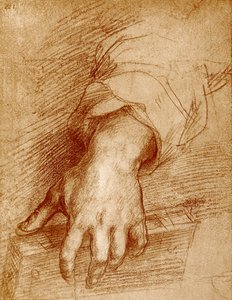 Madonnahand mit Buch