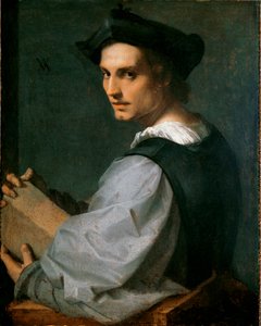 Porträt eines Bildhauers oder Porträt eines jungen Mannes von Andrea del Sarto