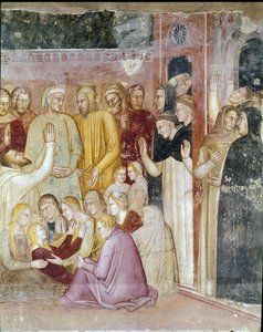 Der heilige Petrus Martyr heilt die gelähmte Anna