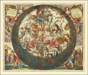 1660 Himmelskarte des Nordhimmels