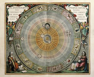 Darstellung des Universums nach dem Modell von Kopernikus von Andreas Cellarius