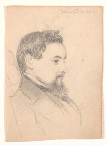 Männerporträt, Profil nach rechts