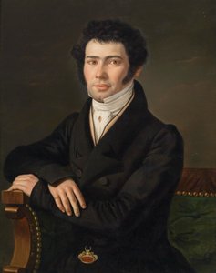 Bildnis des Gaspari Spontini (1774-1851), Opernkomponist und Generalmusikdirektor in Berlin von Andreas Hall